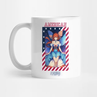 Patriotic Bow Fairy Mug